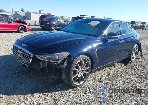 2019 Genesis G70 3.3T Advanced из США, поврежденный, VIN KMTG54LE0KU034628